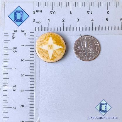 Mother of Pearl Round Carving