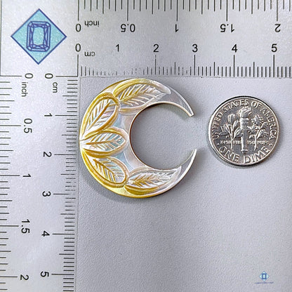 Mother of Pearl Crescent Carvings