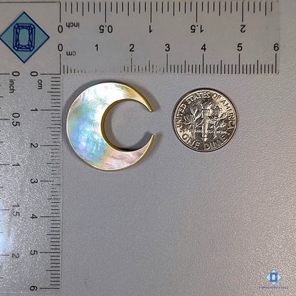 Mother of Pearl Crescent Carvings