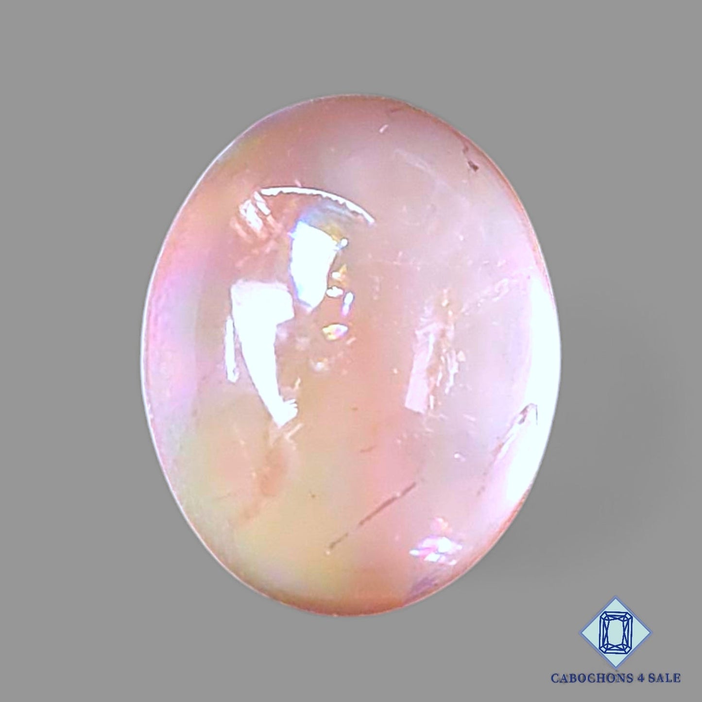 Mother of Pearl + Amethyst Doublet