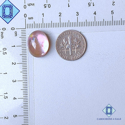 Mother of Pearl + Amethyst Doublet Gemstone Oval Doublets 15*12*8mm available for sale