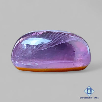 Gemas dobles ovaladas de nácar y amatista, 14 x 10 x 7 mm, disponibles para la venta.