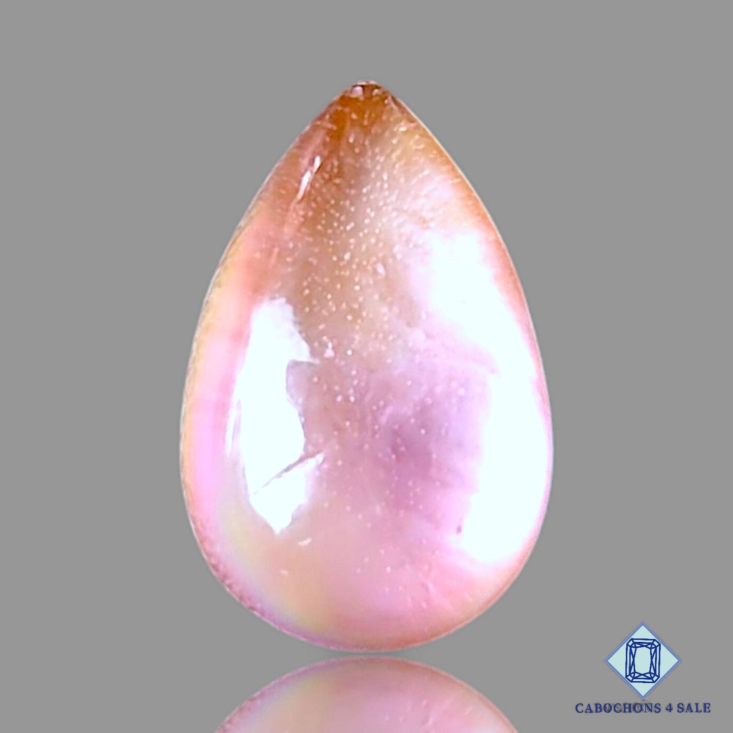 Mother of Pearl + Amethyst Doublet