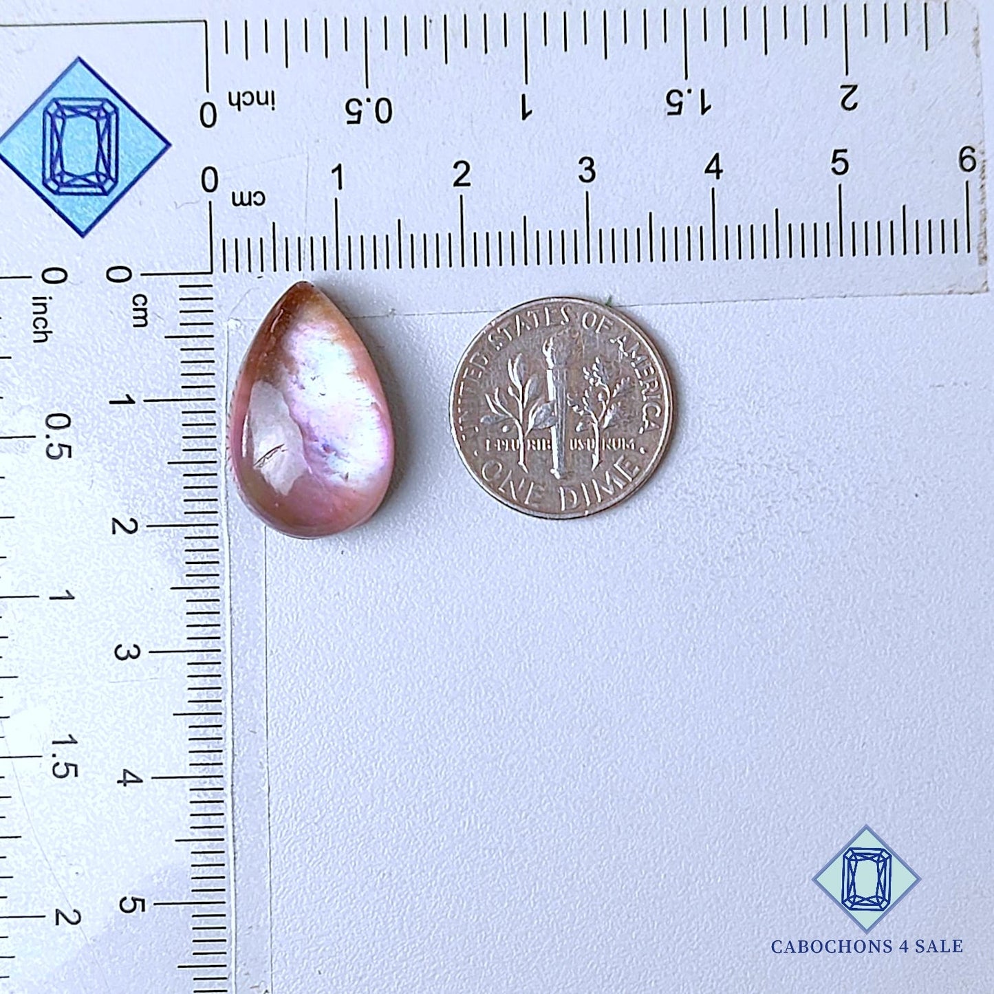 Mother of Pearl + Amethyst Doublet Gemstone Pear Doublets 20*13*8mm available for sale