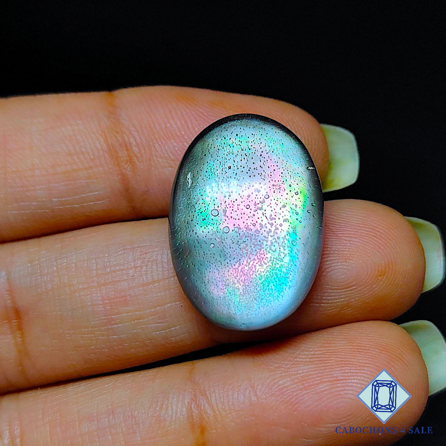 Mother of Pearl + Crystal Quartz Doublet