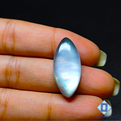 Mother of Pearl + Crystal Quartz Doublet