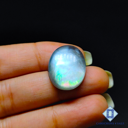 Mother of Pearl + Crystal Quartz Doublet