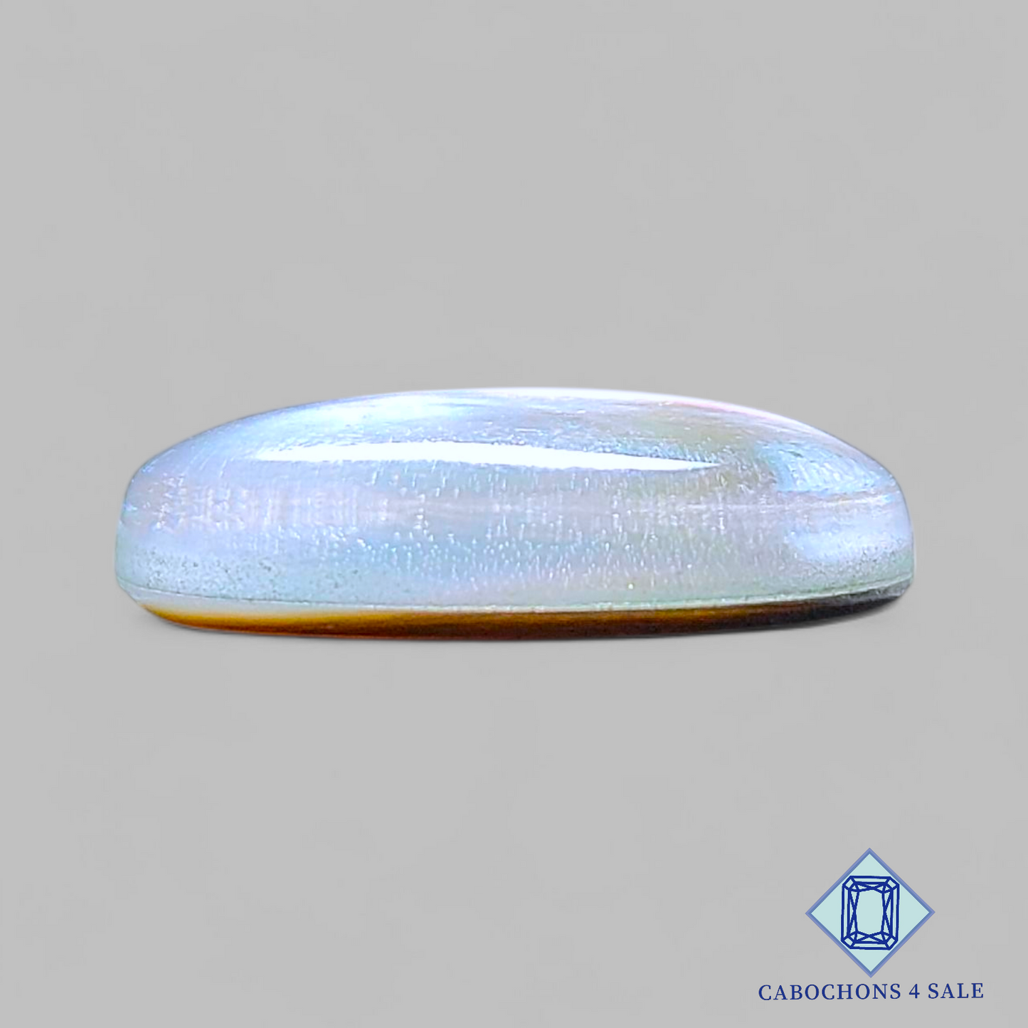 Mother of Pearl + Crystal Quartz Doublet Oval Doublets