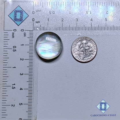 Mother of Pearl + Crystal Quartz Doublet Round Doublets