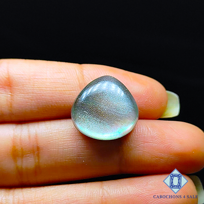 Mother of Pearl + Crystal Quartz Doublet