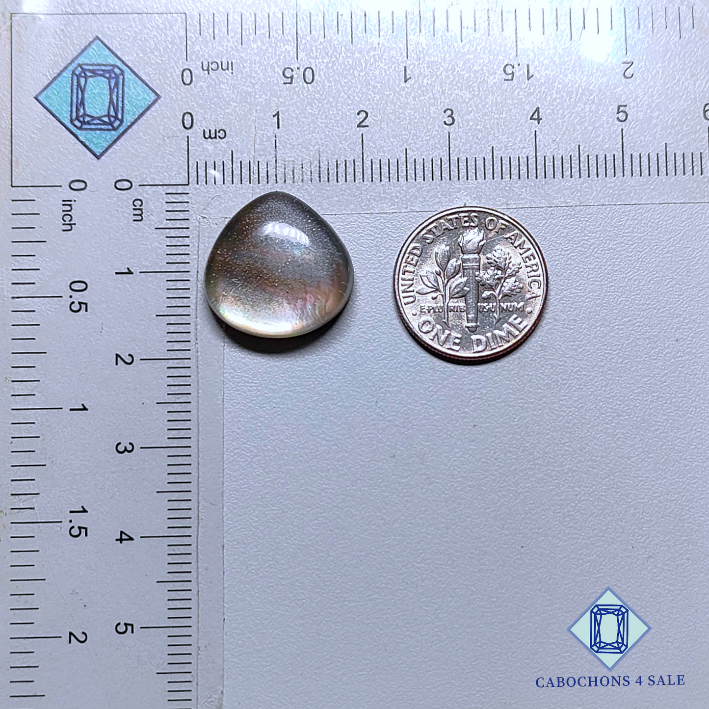 Mother of Pearl + Crystal Quartz Doublet Pear Doublets