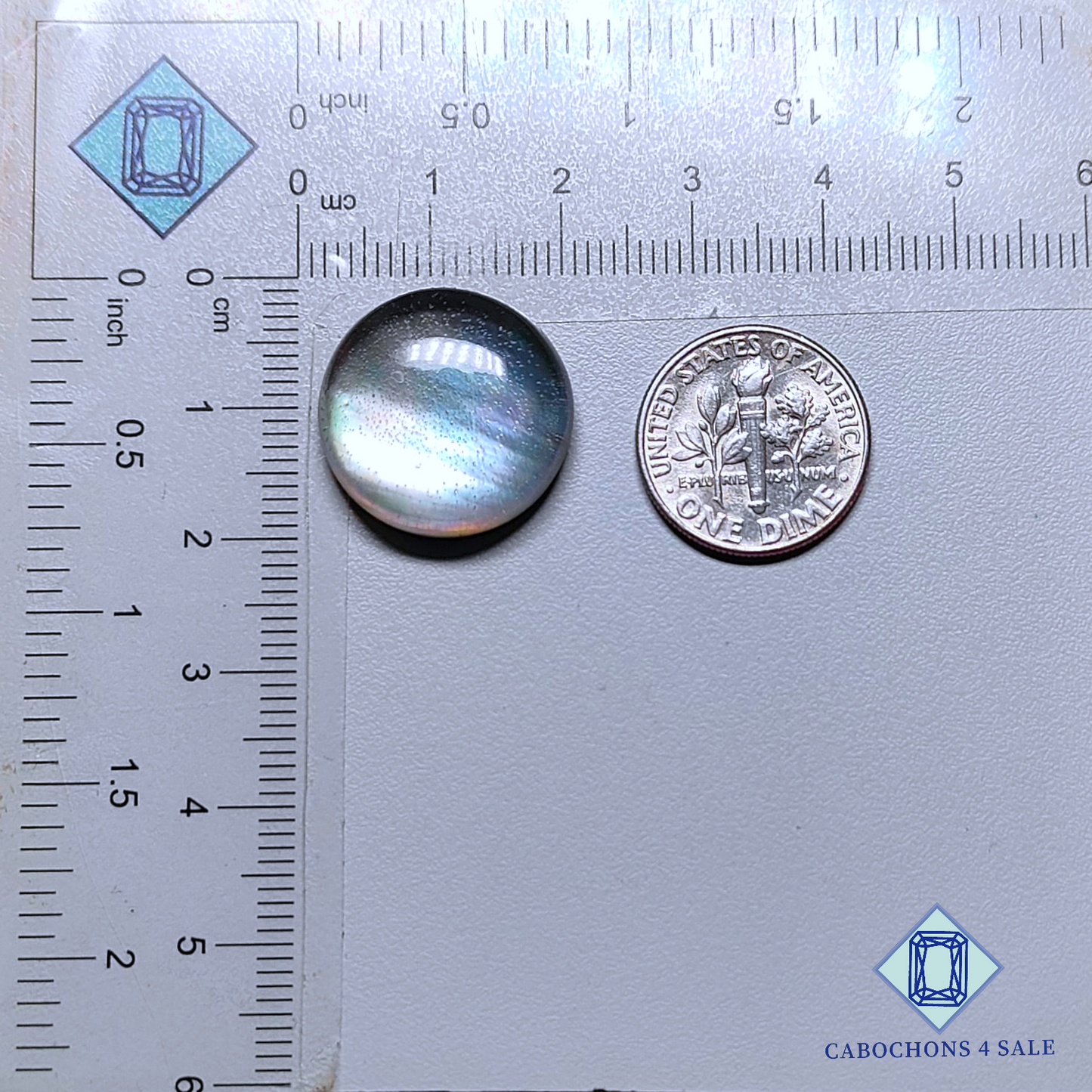 Mother of Pearl + Crystal Quartz Doublet Round Doublets