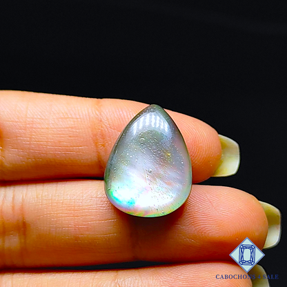 Mother of Pearl + Crystal Quartz Doublet