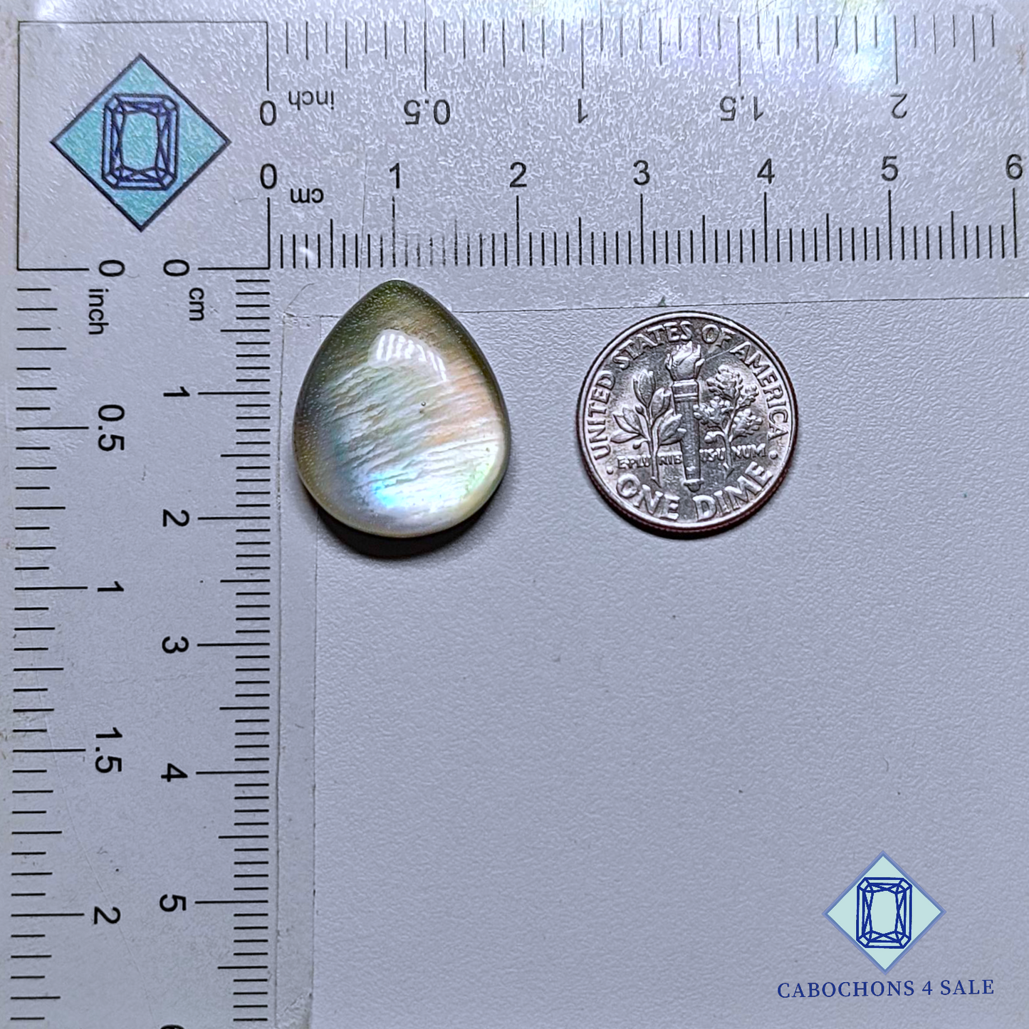 Mother of Pearl + Crystal Quartz Doublet Pear Doublets