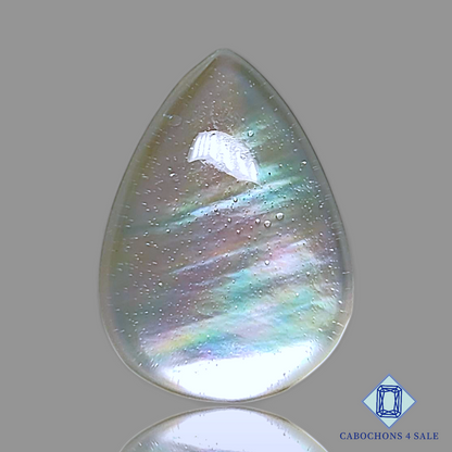 Mother of Pearl + Crystal Quartz Doublet