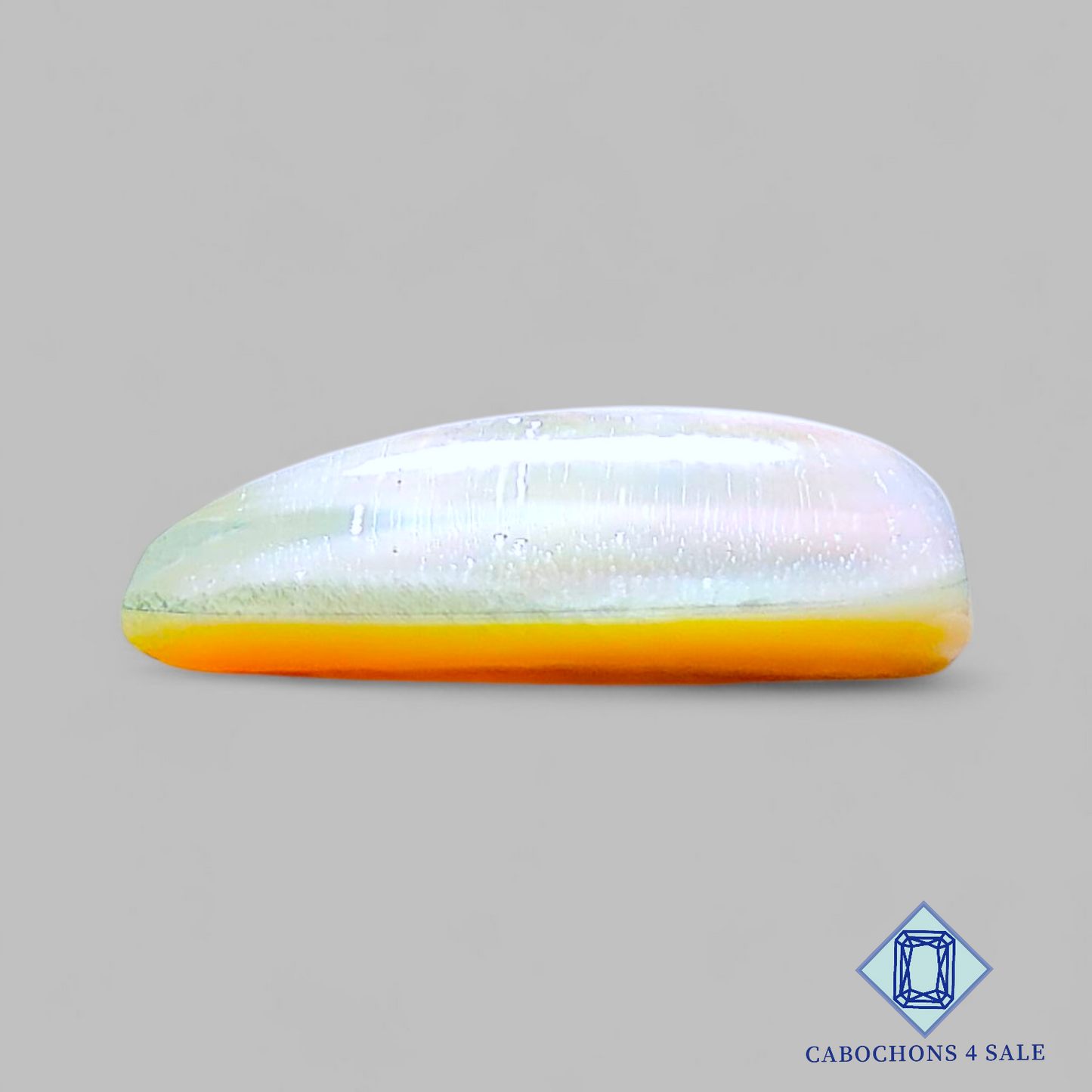 Mother of Pearl + Crystal Quartz Doublet Pear Doublets