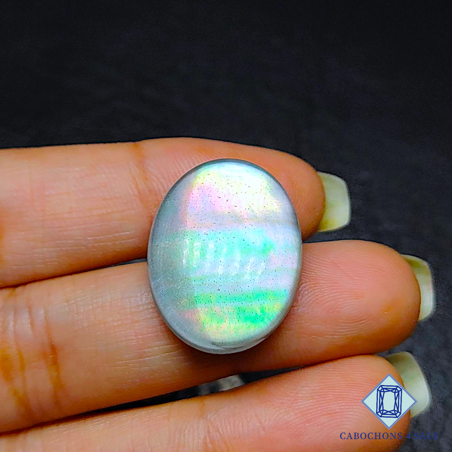 Mother of Pearl + Crystal Quartz Doublet