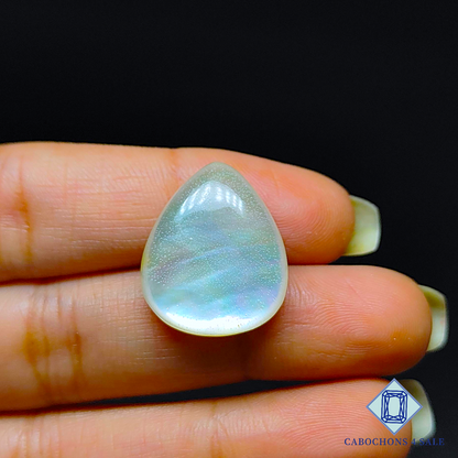 Mother of Pearl + Crystal Quartz Doublet