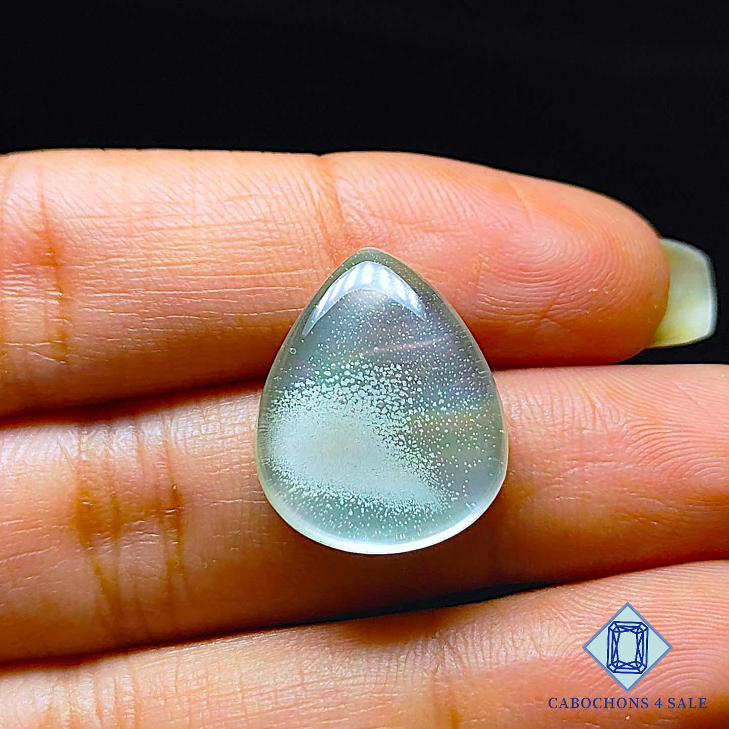 Mother of Pearl + Crystal Quartz Doublet