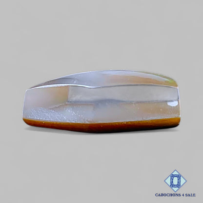 Mother of Pearl + Crystal Quartz Doublet Gemstone  Pentagon Doublets 19*13*7mm available for sale