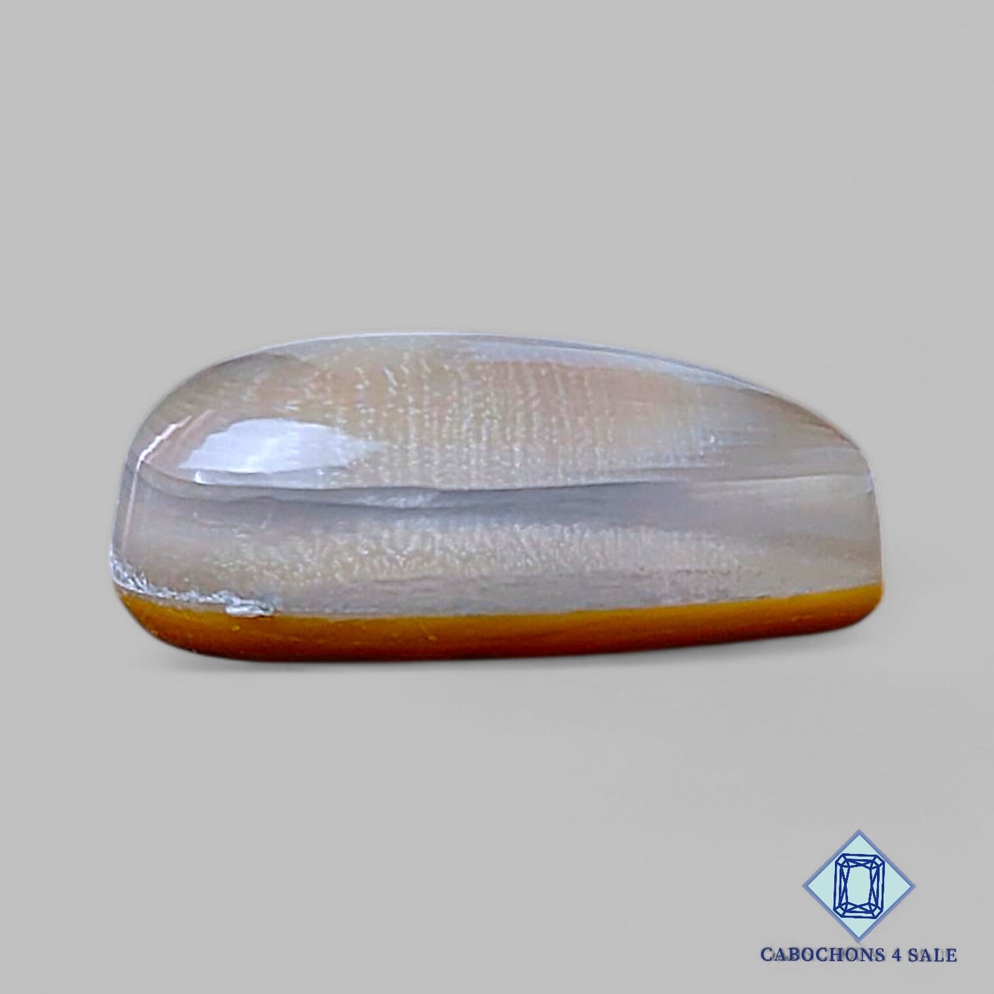 Mother of Pearl + Crystal Quartz Doublet Gemstone  Pear Doublets 20*18*7mm available for sale