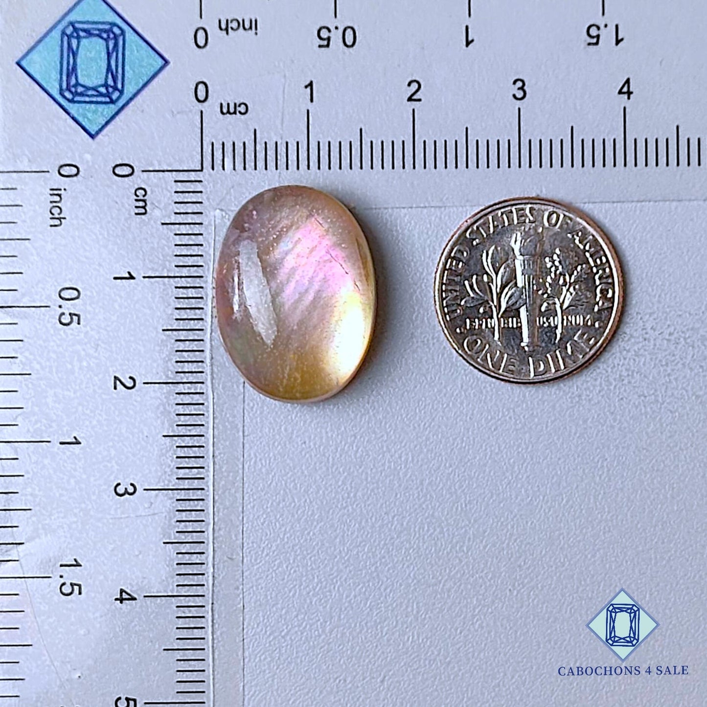 Piedras preciosas dobles ovaladas de nácar y cuarzo cristal, 20 x 15 x 7 mm, disponibles para la venta.