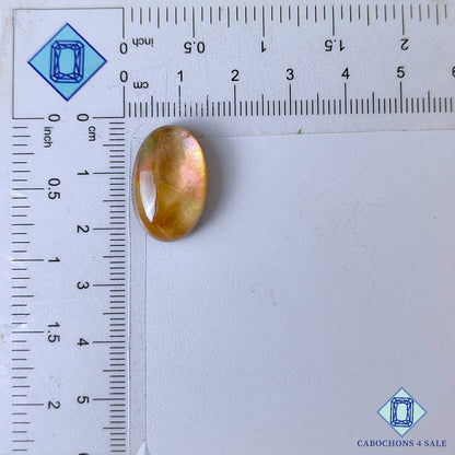 Mother of Pearl + Rutile Quartz Doublet Gemstone  Oval Doublets 20*13*7mm available for sale