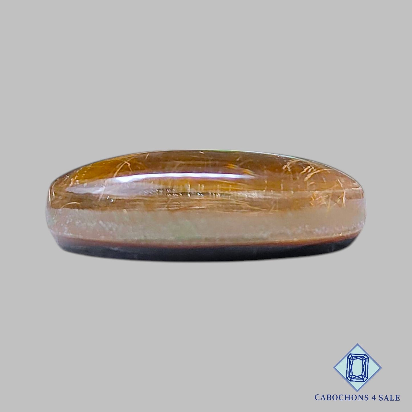 Mother of Pearl + Rutile Quartz Doublet Gemstone  Oval Doublets 21*14*6mm available for sale