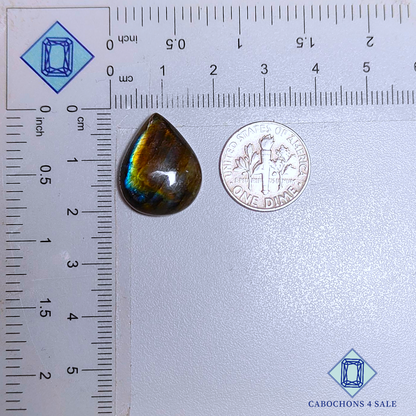 Multi Color Labradorite Pear Cabochons