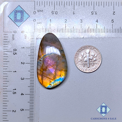 Multi Color Labradorite Fancy Cabochons 34*19*7mm