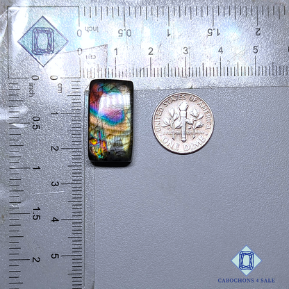 Multi Color Labradorite Rectangle Cabochons