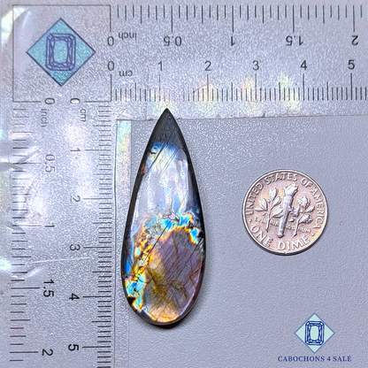 Multi Color Labradorite Pear Cabochons