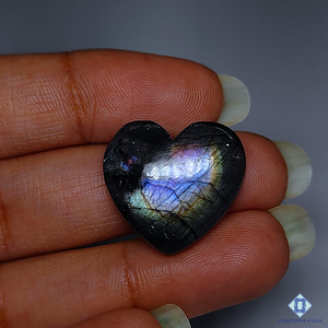 Multi Labradorite Heart Cabochons 21*19*6mm