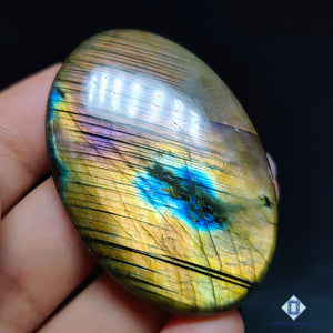 Multi Labradorite Oval Cabochons 47x31x6mm