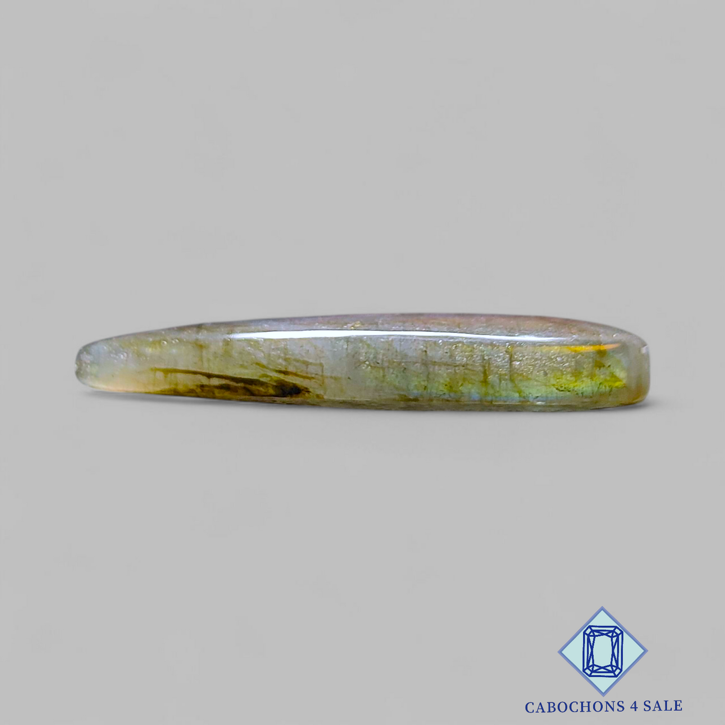 Cabujones de pera de labradorita púrpura múltiple