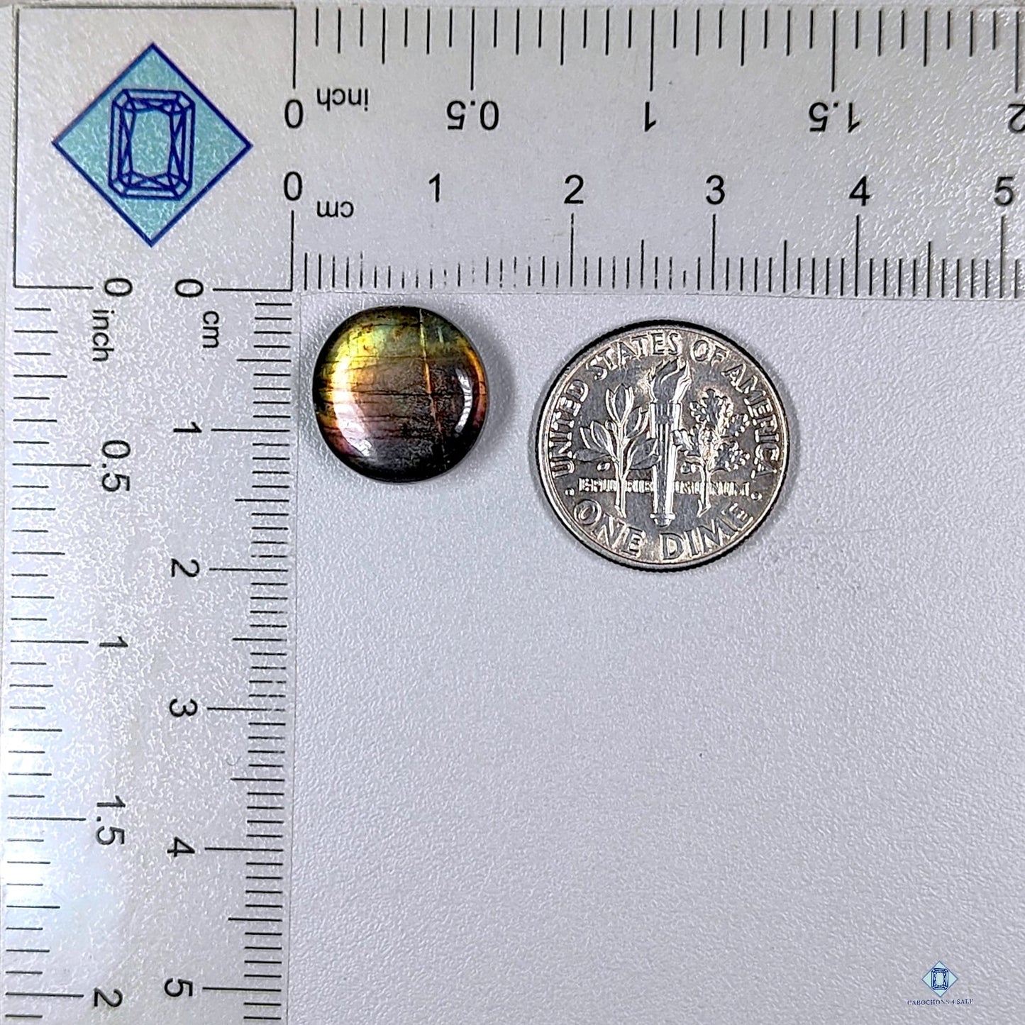 Multi Purple Labradorite Round Cabochons