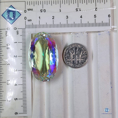 Cristal místico ovalado de todos los cortes