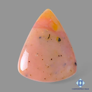 Natural Pink Opal Gemstone  Triangle Cabochons 23*19*5mm from Peru  available for sale