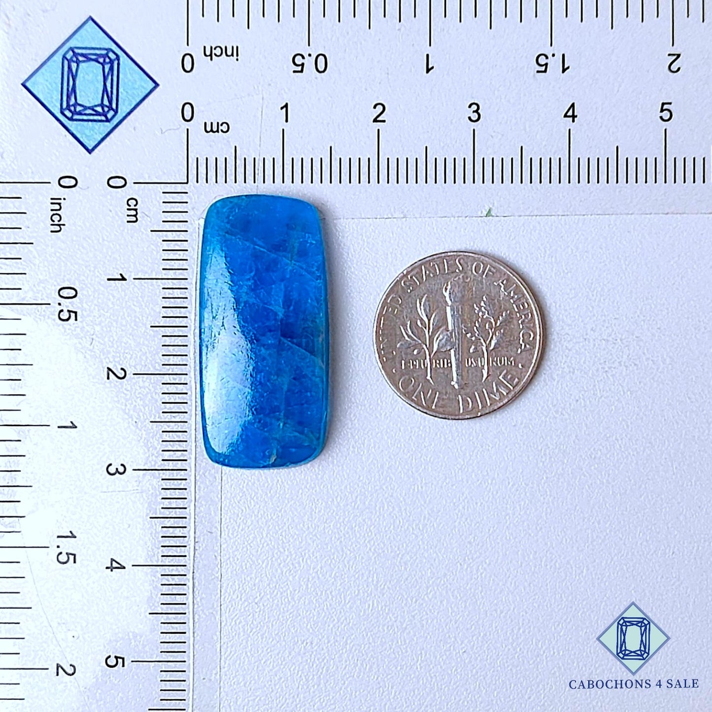 Natural Neon Apatite Gemstone  Fancy Cabochons 29*13*4mm from Brazil available for sale