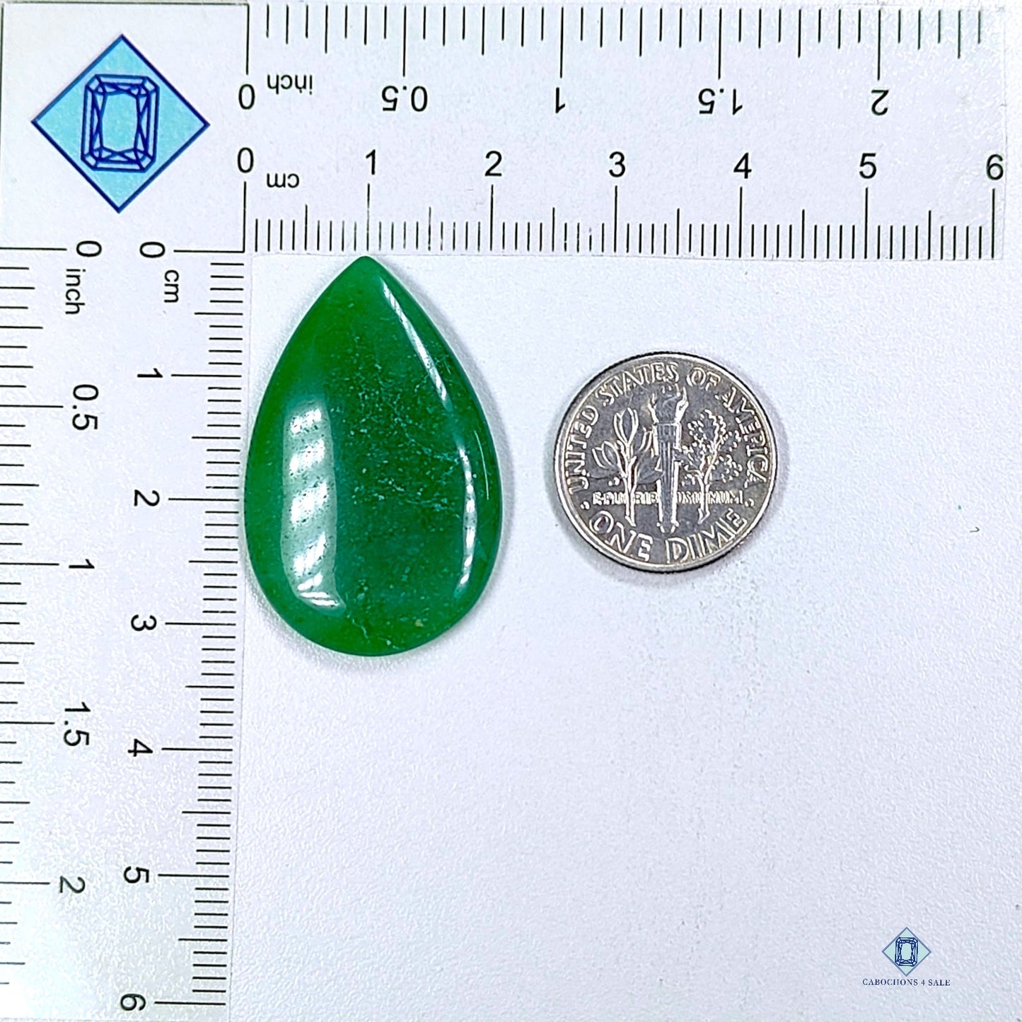 Nephrite Jade Pear Cabochons