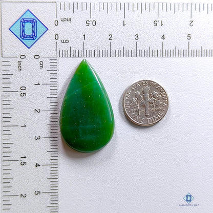 Nephrite Jade Pear Cabochons