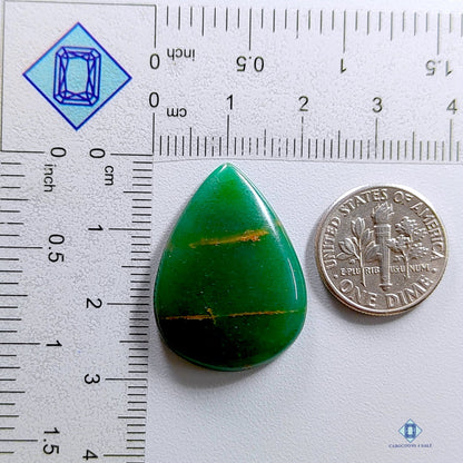 Nephrite Jade Pear Cabochons