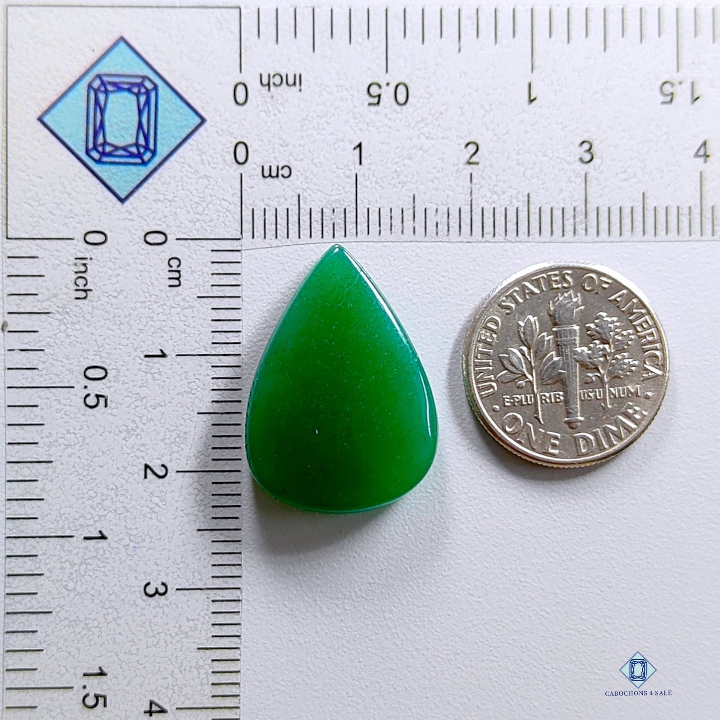 Nephrite Jade Pear Cabochons