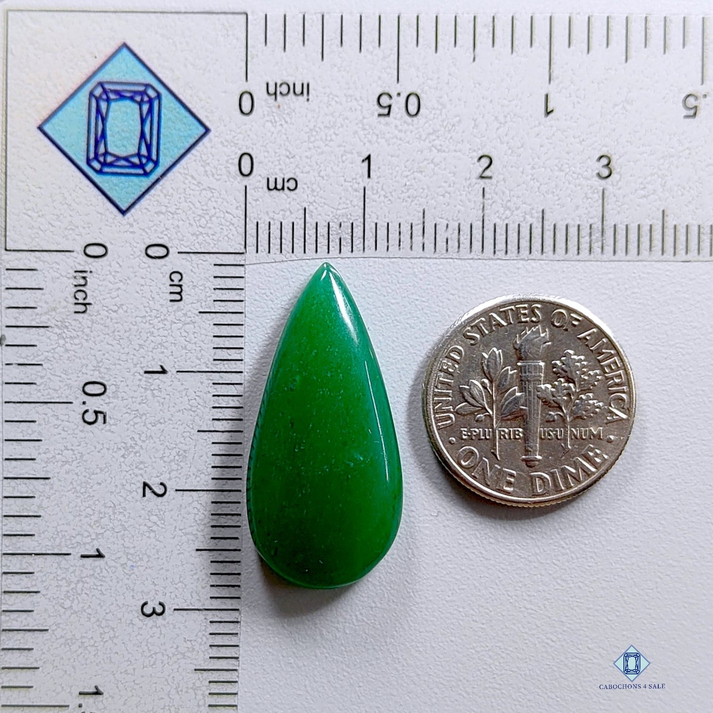 Nephrite Jade Pear Cabochons