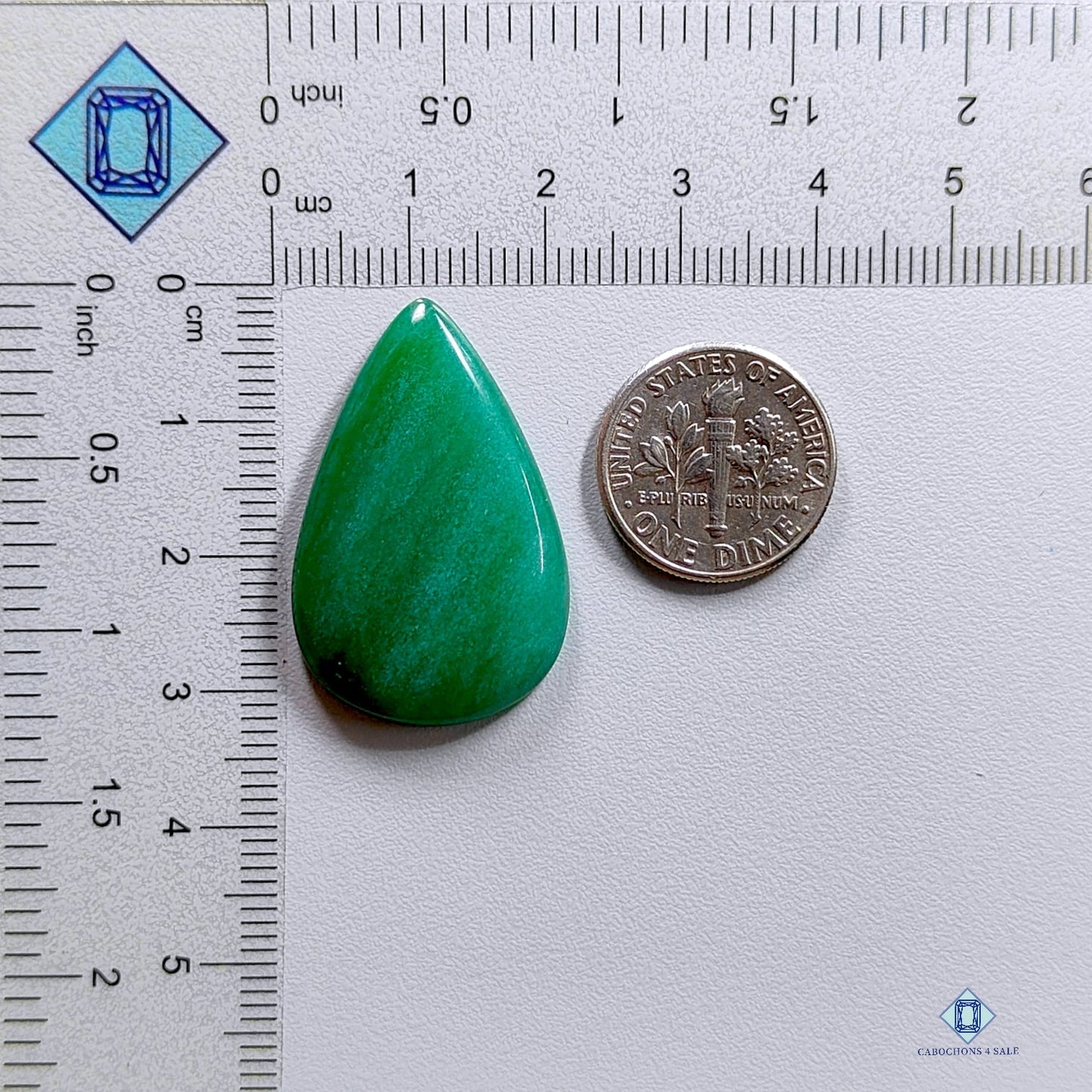 Nephrite Jade Pear Cabochons