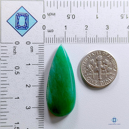 Nephrite Jade Pear Cabochons