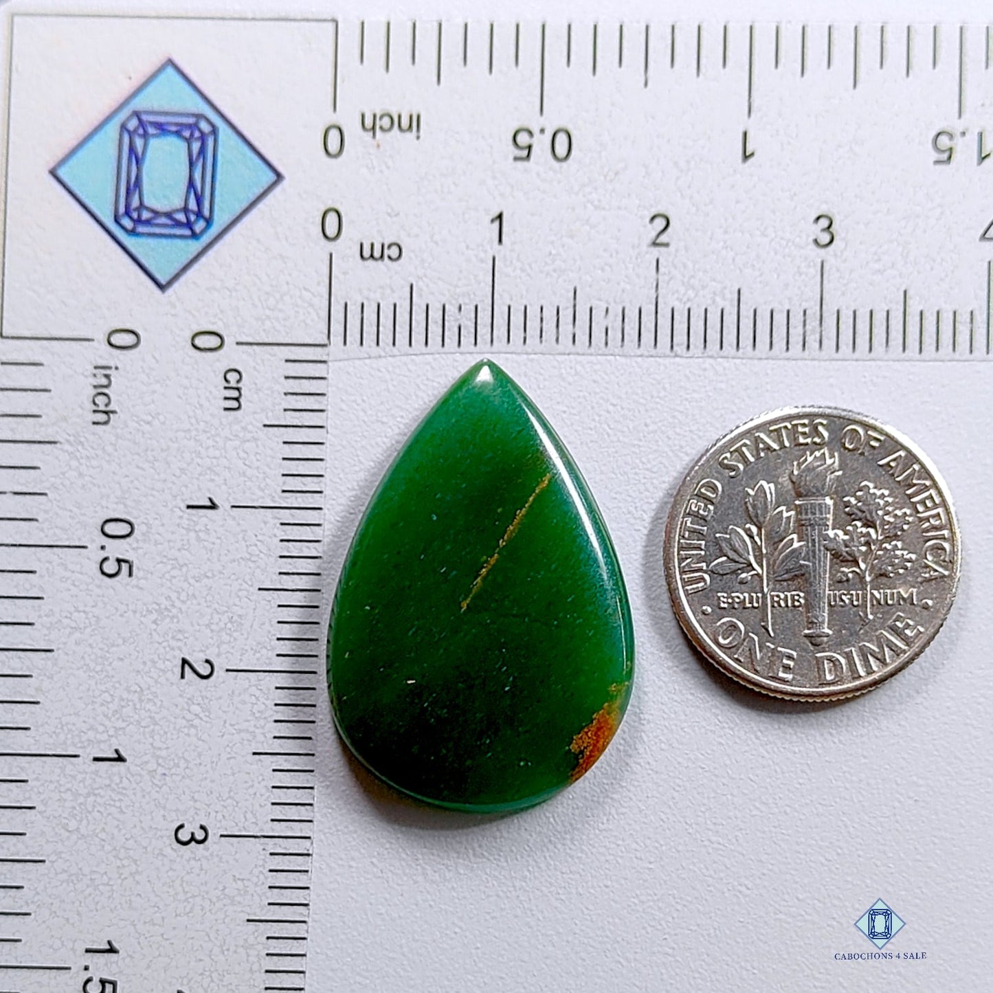 Nephrite Jade Pear Cabochons