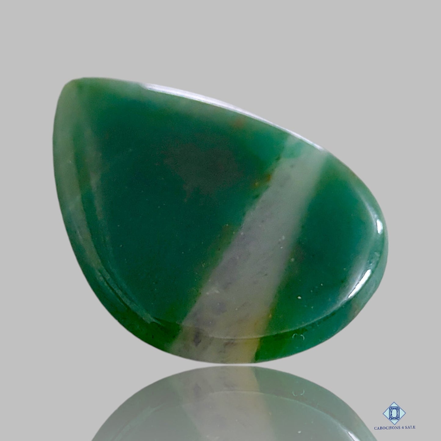 Nephrite Jade Pear Cabochons