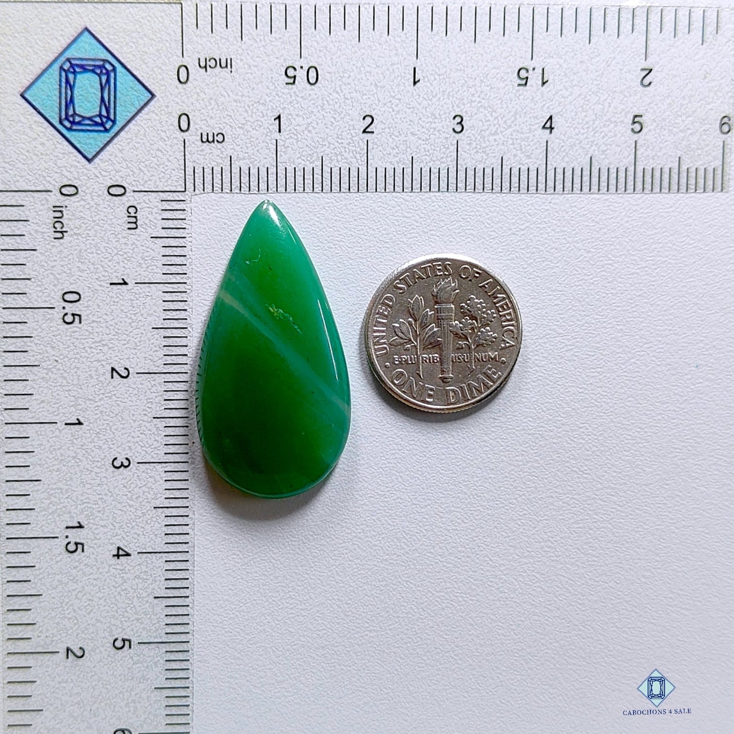 Nephrite Jade Pear Cabochons