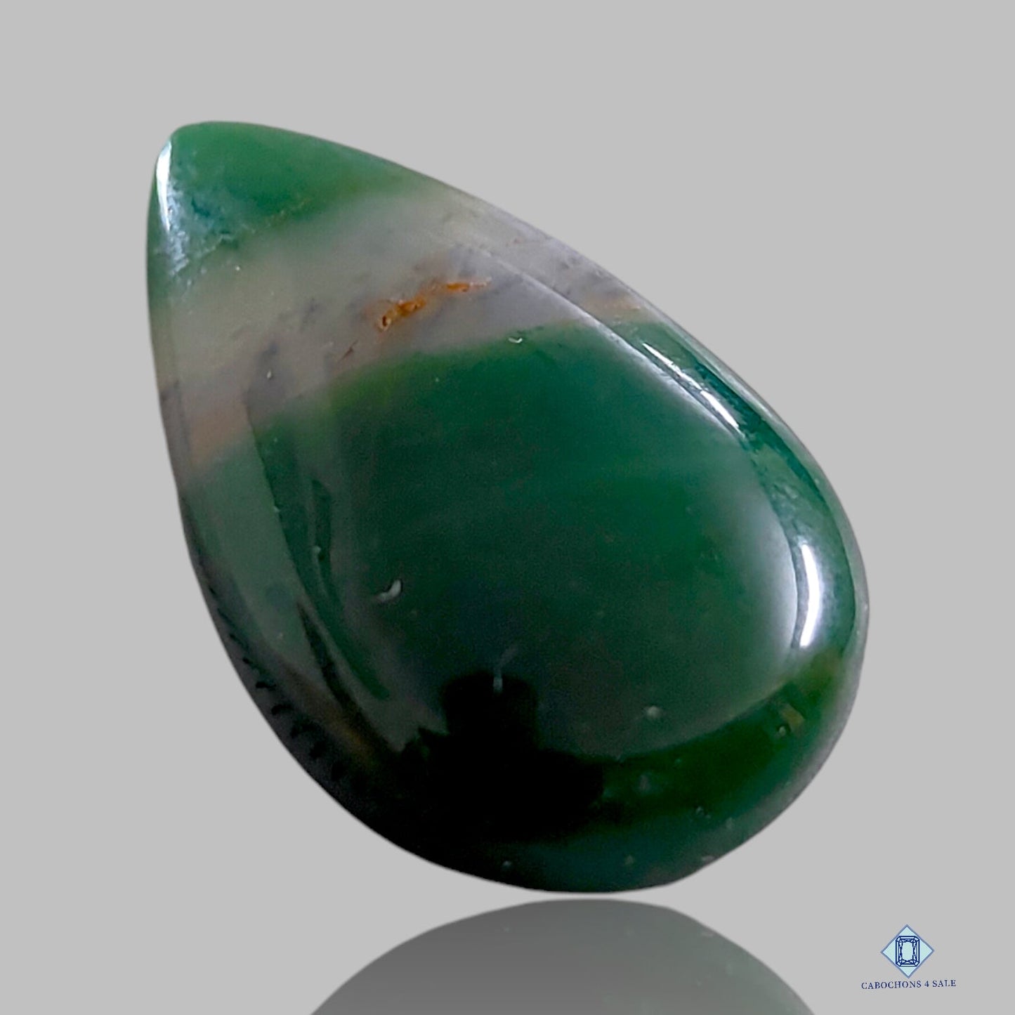 Nephrite Jade Pear Cabochons